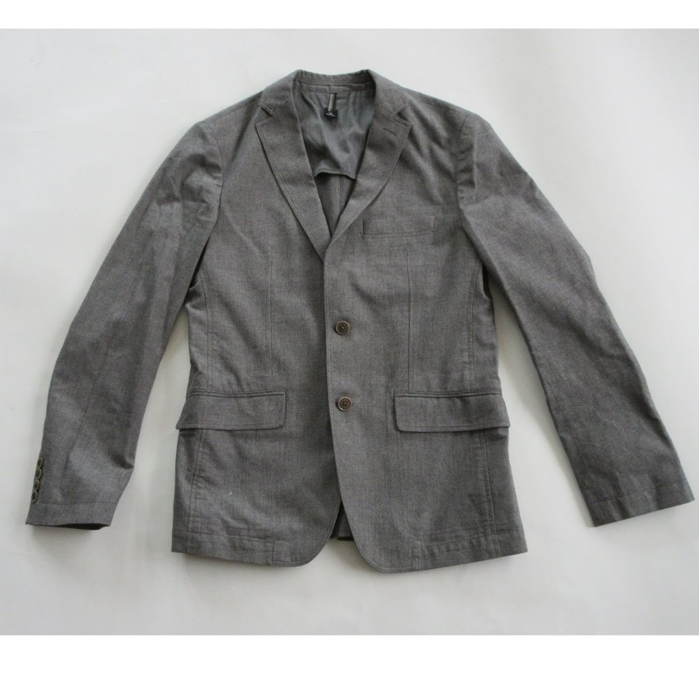 HUGO BOSS HARTLAY JACKET IN GREY SLIM BLAZER